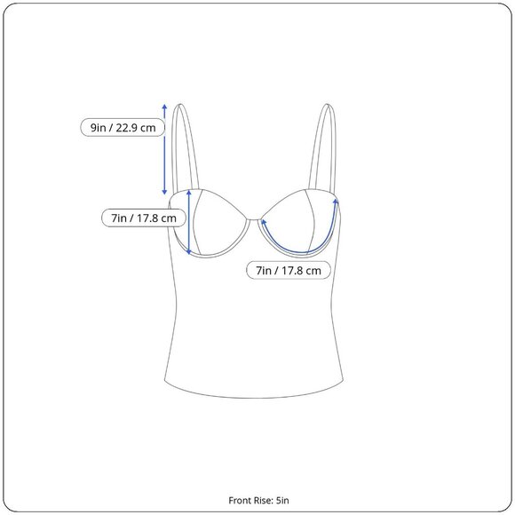 Blair Black Tankini Set With Built-In Bra & High- Swim Bottoms Sz 16/20 - New - Picture 11 of 11